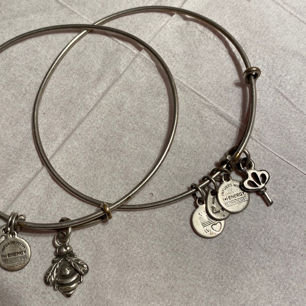 Key and Honey Bee Alex and Ani Bracelets
